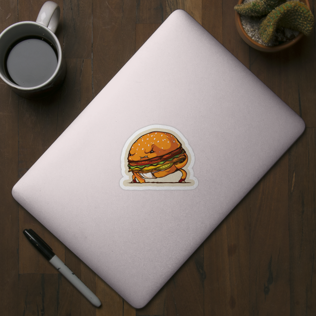 Sumo Burger Hamburger Food Fighter by extrinsiceye